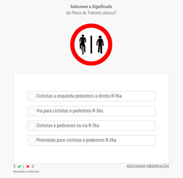 Tela interna de Qual o Significado